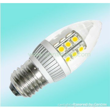 E27 / E26 5050 SMD LED LAMP / CANDLE SHAPE WITH COVER